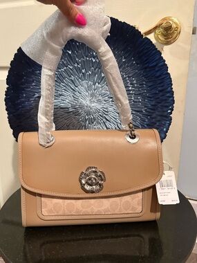 Coach Parker Rose 2 Way Shoulder/Crossbody Bag Turn Lock NWT